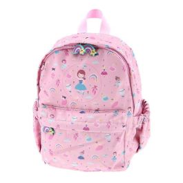 LOVELY STORY Mochila Ballet 28cm Exterior Impermeable con Compartimento para Tablet Asas Acolchadas Tiradores Decorativos Cierre en Pecho Bolsillo Botella