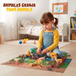 Set de Animales de Granja Colorbaby Plástico 16 x 12 x 4 cm (4 Unidades)