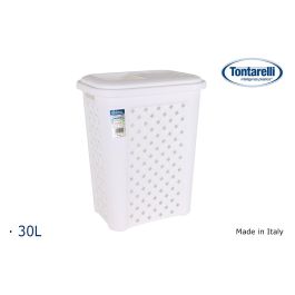 Papelera de baño 30L apertura lateral blanca Arianna - Tontarelli (6 Unidades) Precio: 57.49999981. SKU: B1AZNLNP5B