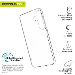 muvit for change funda compatible con Samsung Galaxy S25 transparente