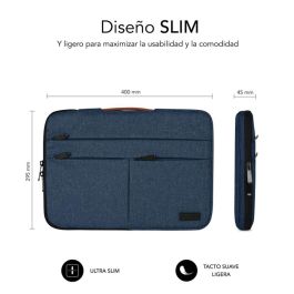 SUBBLIM Maletin Air Padding 360 Sleeve 15,6" Blue SUBBLIM Maletin Air Padding 360 Sleeve 15,6" Blue