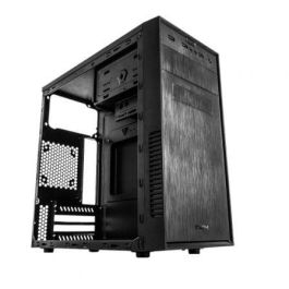 Nox NXFORTE Caja PC Minitorre Micro ATX Forte, USB 3.0, Frontal Cepillado, Ventilador 120mm Incluido, Negra