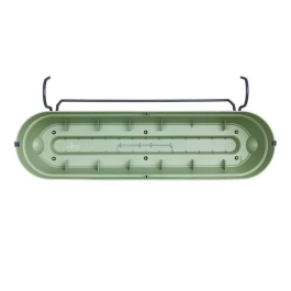 Elho Vibia Campana Balconiere Allin1 70 - Verde - L 70 x B 26 x H 17 cm - Balcón - 100% Reciclado - ELH8711904522537