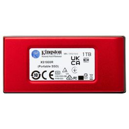 Kingston SSD Externo XS1000 1TB USB 3.2 Gen 2 Rojo 1050 MB/s