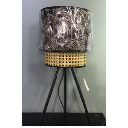 DKD Home Decor Lámpara Sobremesa Colonial Negro Natural 24 x 54 x 24 cm (2 Unidades) Precio: 38.50000022. SKU: B1DAAZ4E8G