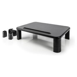 Digitus Soporte para Monitor y Portátil Ajustable en Altura, Negro