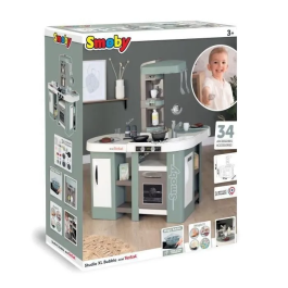 Smoby Cocina Kitchen Studio XL Bubble con Función Magic Bubble - 34 Accesorios - SMO311053 - A partir de 3 años