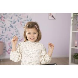 Smoby Conjunto de Peluquería Infantil con Secador Electrónico de Juguete, Plancha, Cepillo, Peine, Gomas y Pasadores
