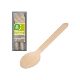 Best Products Bolsa 12 unid. cucharas de madera 16cm