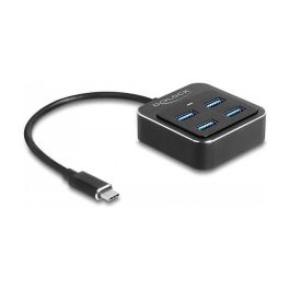 Delock Hub USB 3.2 Gen 2 Tipo-C con 4 Puertos USB Tipo-A, 10 Gbps, Negro, Aluminio y Plástico, Cable 0.19m Precio: 53.78999945. SKU: B17C4KJSQH