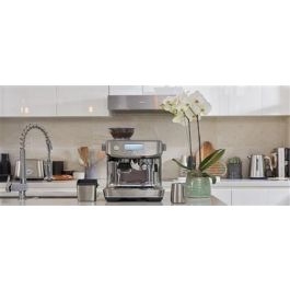 Sage Cafetera Espresso Manual con Molinillo Barista, 3 Segundos, Acero Inoxidable