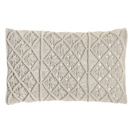 DKD Home Decor Cojín Boho India 24 Crudo 30 x 50 cm Algodón Macramé Hecho a Mano (2 Unidades) Precio: 30.59000032. SKU: B1KB29VENS