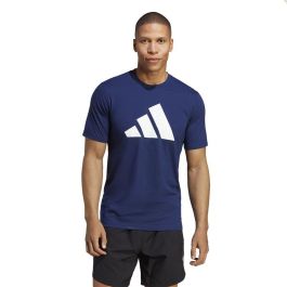 Camiseta de Manga Corta Hombre Adidas Training Essentials Feel Ready Azul oscuro 5-6 Años