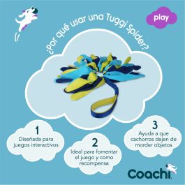 Juguete de adiestramiento Coachi TUGGI SPIDER Azul