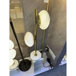 DKD Home Decor Lámpara Sobremesa Moderno de Mármol y Cristal 20 x 58 x 20 cm