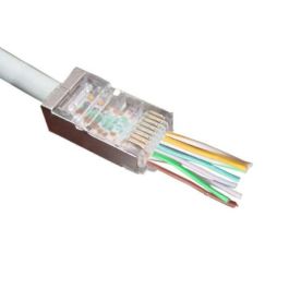 MicroConnect CON5FTPE Conector Modular RJ45 Cat5e FTP Fácil de Usar para Cable AWG 27/7 a 24/7 - Paquete de 100 Unidades