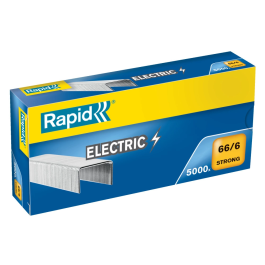 Grapas Rapid Strong Electric 66/6 (5 Unidades) Precio: 49.7899996. SKU: B15PG3RV9H