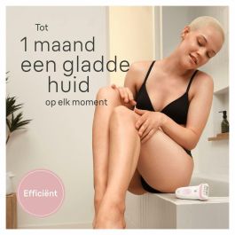 Braun Depiladora Eléctrica SE 7-000 Inalámbrica 2 Velocidades 40 min Blanco / Rosa