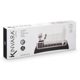 Escurreplatos Kinvara Gris y Blanco 46.5x14.2x18.5 cm - Plástico PP (6 Unidades) Escurreplatos Kinvara Gris y Blanco 46.5x14.2x18.5 cm - Plástico PP (6 Unidades)
