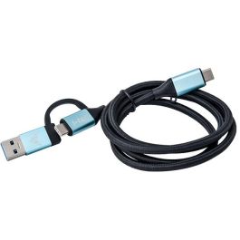 Cable USB C i-Tec C31USBCACBL Azul Negro Negro/Azul 1 m