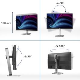 Philips Monitor 27B2U4601 27" (68.5cm) Quad HD IPS 120Hz USB-C Power Delivery 100W Negro