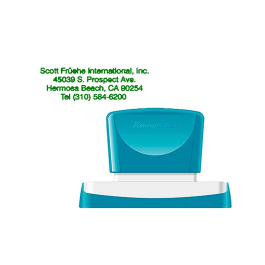 X'stamper Sello Quix Personalizable Color Verde Medidas 28x78 mm Q-24
