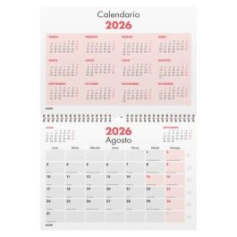 Calendario (2026) Dohe Pared Mensual Numeros Pequeños A4 210X297 Precio: 5.59000035. SKU: B1BY2ZY3C2