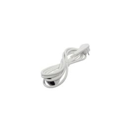 Cable de extensión CHACON de 3 m con conector plano blanco Cable de extensión CHACON de 3 m con conector plano blanco