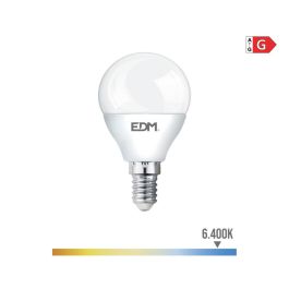 Edm Bombilla esférica LED E14 5W 400LM 6400K luz fría Ø4,5x8cm Precio: 1.79000019. SKU: S7916661