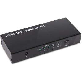 Club3D HDMI Switch Box 4 Entradas 1 Salida 4K Ultra HD 60Hz compatible con HDMI 2.0a, HDCP, con mando a distancia