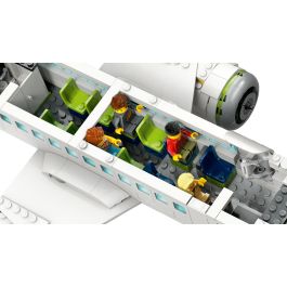 Lego 60367 Avión de Pasajeros City Exploration Juguete con Remolcador, Autobús y 9 Minifiguras - Para Mayores de 7 Años