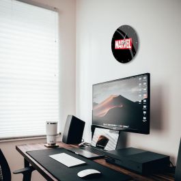 ERT GROUP Reloj de Pared Marvel Mecanismo Silencioso Flotante Esfera Brillante 30,5cm