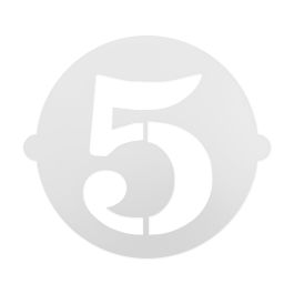 Algon Plantilla Tarta Cumpleaños N-5 25 cm x 25 cm (36 Unidades)