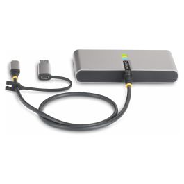 StarTech USB-C/USB-A HUB - GBE - RS232, Hub 2 Puertos USB-A 5Gbps, Ethernet Gigabit, Puerto Serie RS232 con Power Delivery 100W