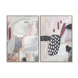 DKD Home Decor Cuadro Abstracto Multicolor Lienzo 63 x 93 x 4.5 cm (Set de 2 Unidades) Precio: 45.5565. SKU: S3028195