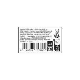 Quid Bol de Porcelana Gastro Black 15 cm (24 Uds) Blanco y Negro, Apilable, Apto Lavavajillas y Microondas, Resistente Uso Diario