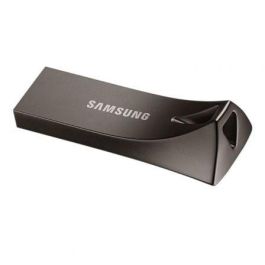 Samsung MUF-128BE4/APC Pendrive BAR Plus 128GB USB 3.1 Titan Gray, hasta 400MB/s lectura, cuerpo metálico, 5 niveles de protección