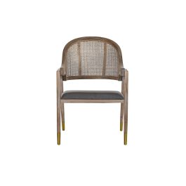 Silla Tradicional DKD Home Decor Gris Oscuro Natural 55 x 88 x 59 cm (2 Unidades) Silla Tradicional DKD Home Decor Gris Oscuro Natural 55 x 88 x 59 cm (2 Unidades)