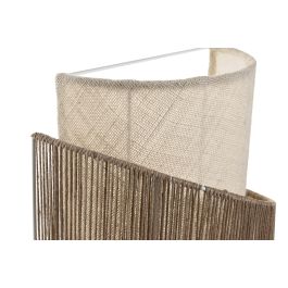 DKD Home Decor Lámpara Aplique Urban Yute y Metal Marrón Crudo de Pared 17x40x34 cm E27 1 bombilla