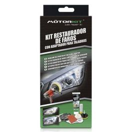 Motorkit Kit Restaurador Faros Adapt Taladro CS6 MOT1005 para Eliminar Degradación, Amarilleamiento y Arañazos en Plástico