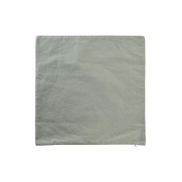 DKD Home Decor Funda Cojín Verde 50x50 cm de Poliéster Diseño Floral con Cremallera Oculta