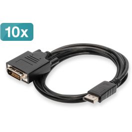 Digitus Cable Adaptador DisplayPort a DVI, Pack de 10 Unidades, 2 Metros, Negro Precio: 100.49999971. SKU: B1728WDSWR