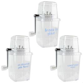 Pick and Drink Picadora Hielo Cocktail Lounge para Mojitos y Cócteles, Rompe Hielo Manual con Manivela, 15.3x11x23.5 cm