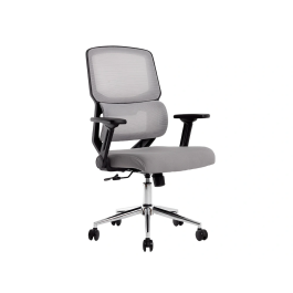 Q-connect Silla de Oficina Lucca Malla Base Metálica Premium Color Negro Gris