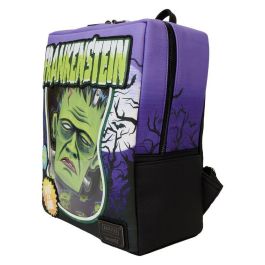 Loungefly Mochila Frankenstein Neon Mask Universal Monster Piel Vegana 28cm que Brilla en la Oscuridad