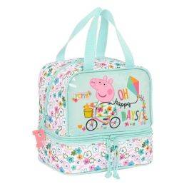 Portameriendas Térmico Peppa Pig Cosy corner Azul claro (20 x 20 x 15 cm)