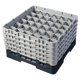 CAMBRO - 36S958-110 - Cesta de lavado 36 comp. 5 alturas - 7,2 cm Ø máx. - alt. máx. 25,8 cm - 50 x 50 x 30,8 cm - Negro Precio: 107.49999975. SKU: B17SFGTY74