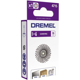 Dremel Cepillo Abrasivo de Precisión Grano 36 para Desbarbar, Limpiar, Acabar y Pulir Piezas Delicadas