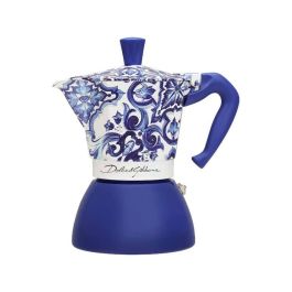 Cafetera Italiana Bialetti MOKA D&G Azul Aluminio 6 Tazas Precio: 131.69000031. SKU: B15P6GEGBT