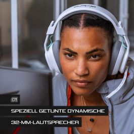 ASTRO Gaming Logitech A10 Gen 2 Auriculares con Micrófono, Diadema Cableada Jack 3.5mm para PS4/PS5/PC, Blanco